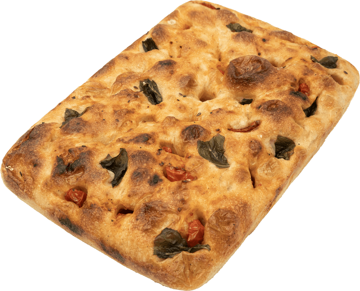 Focaccia · Basil & Tomato