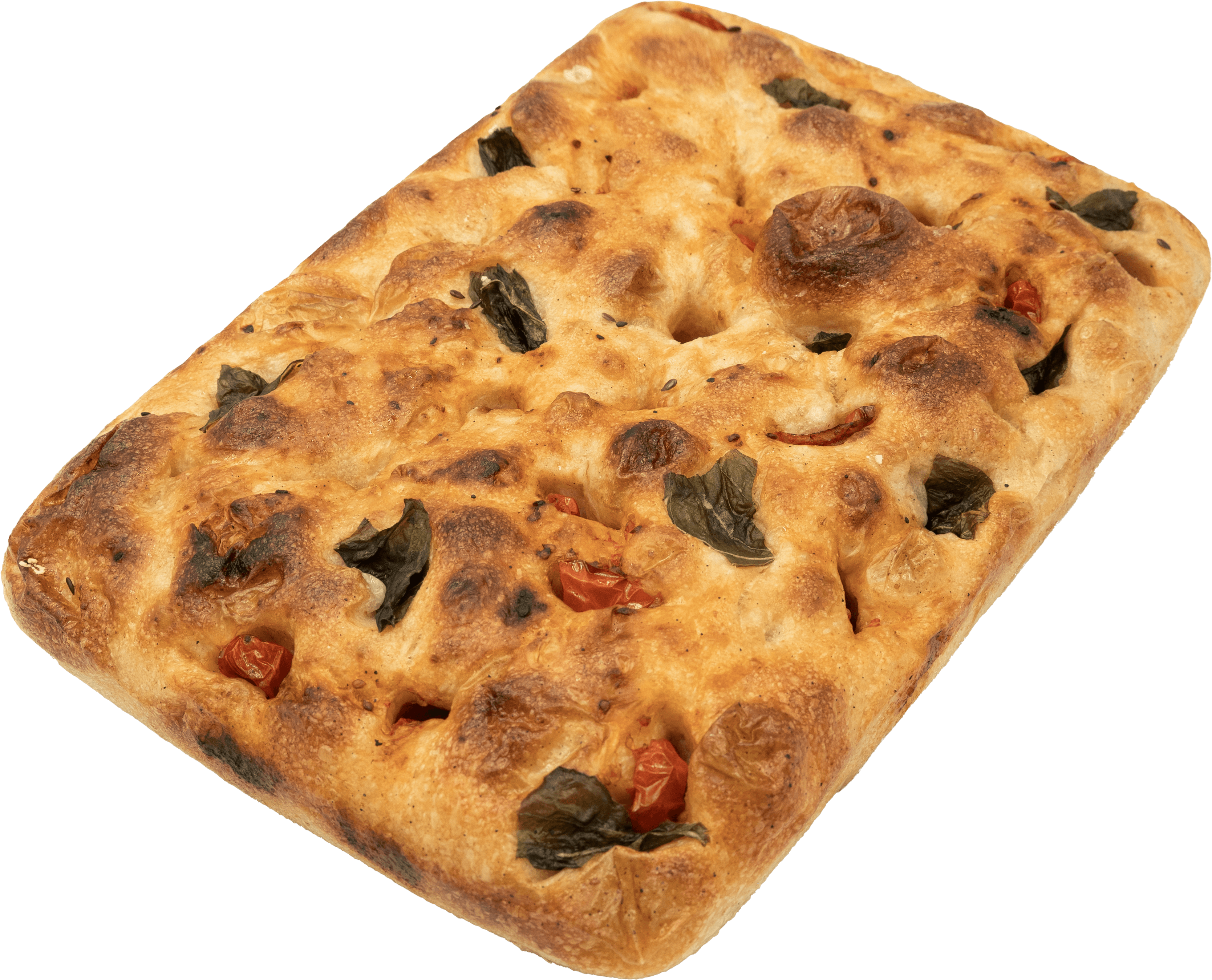 Focaccia · Basil & Tomato