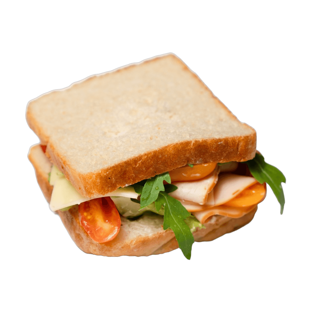 White Bread Smoked Chicken Sandwich