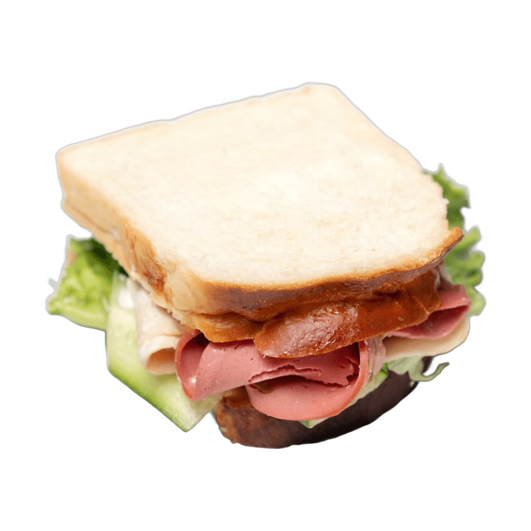 White Bread Smoked Turkey Sandwich